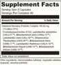 MEGA PROBIOTIC ND 120 Capsules Supplement Facts