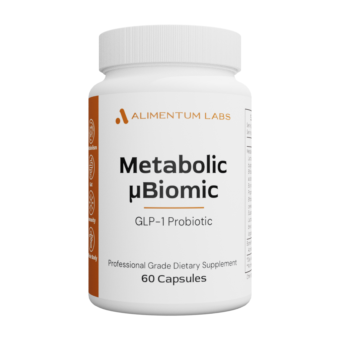 Alimentum Labs Metabolic µBiomic – GLP-1 Probiotic for Metabolic & Blood Sugar Support