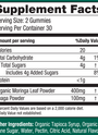 Moringa + Chaga Mixed Berry Gummies 60ct Supplement Facts
