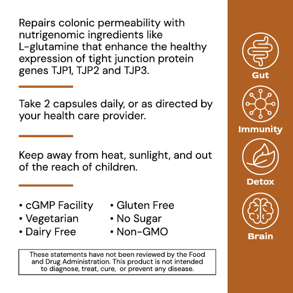 Systemic Formulas MucosaGenic – Advanced Gut Lining & Mucosal Support, 60 ct
