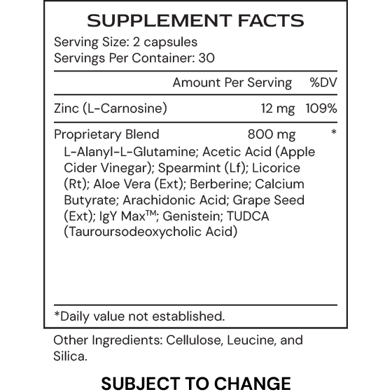 Systemic Formulas MucosaGenic – Advanced Gut Lining & Mucosal Support, 60 ct