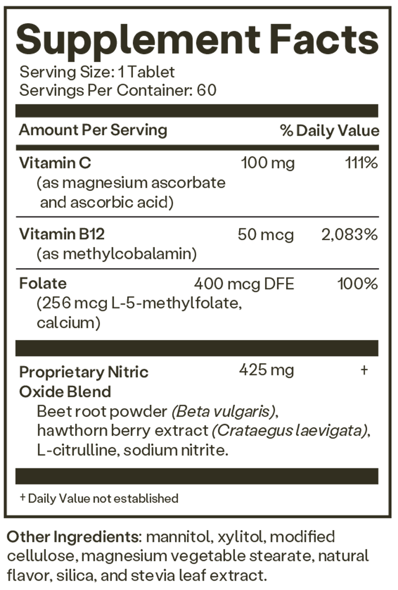 Neo40 Professional 60 Tablets Supplement Facts