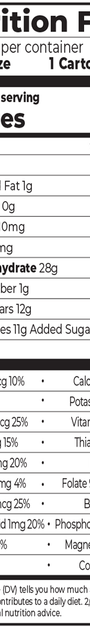 Organic Nutrition Shake Sweet Vanilla Bean 4 Pack Supplement Facts