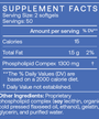 PC 100 Softgels Supplement Facts