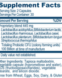 Probiotic 100B 60 Capsules Supplement Facts