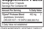 Protease 60 Capsules Supplement Facts