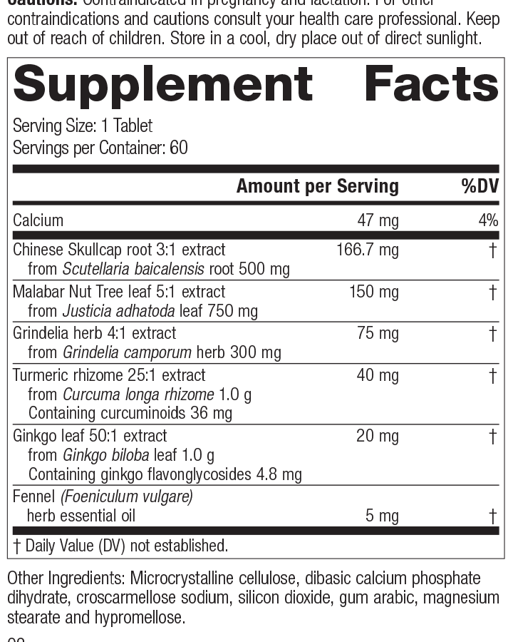 M1830 PulmaCo Rev 01 Supplement Facts