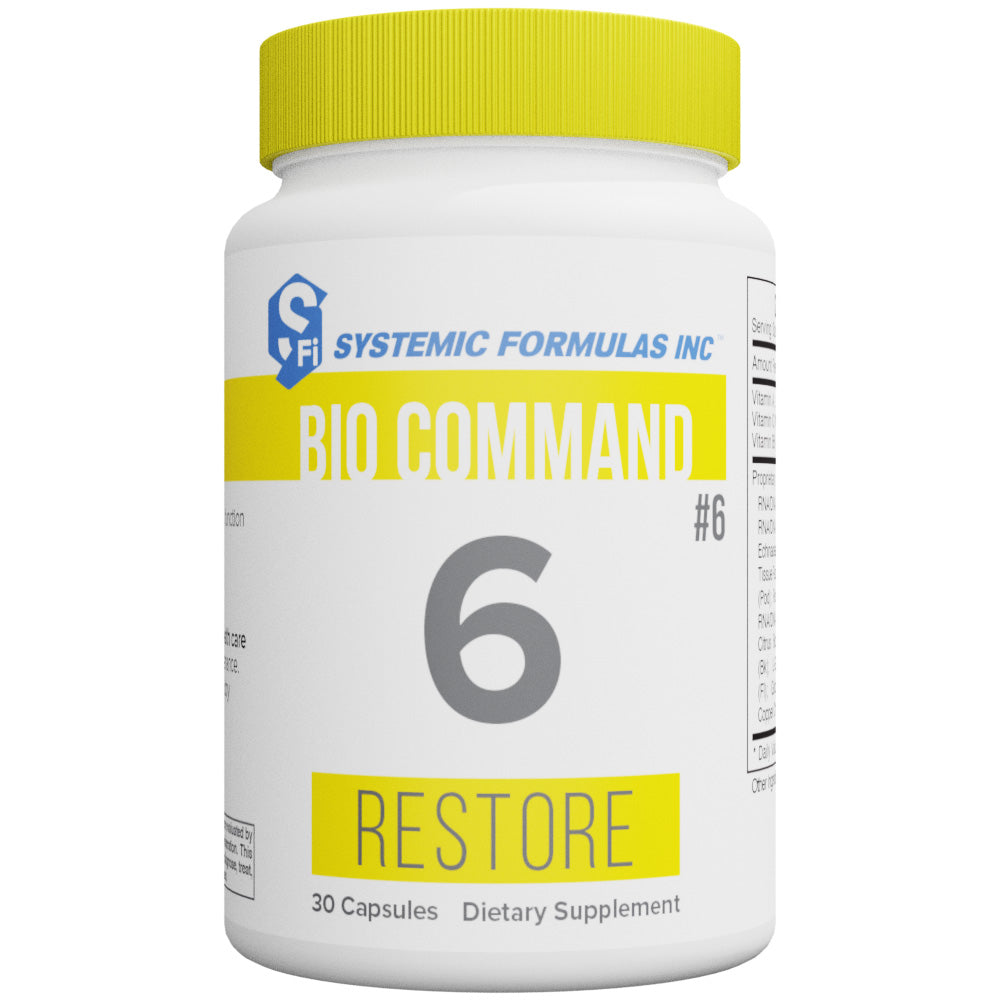 Systemic Formulas Restore-6 – Digestive, Gut & Microbiome Support (30 Capsules)