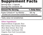 Super Colostrum 20 Capsules Supplement Facts