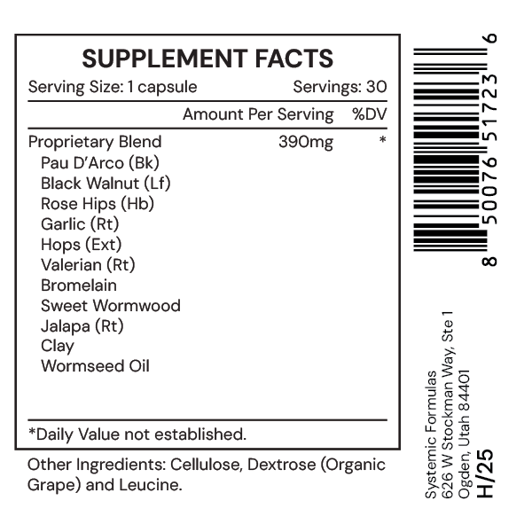 Systemic Formulas VRM1 Cell – Cellular Support & Natural Detox Formula