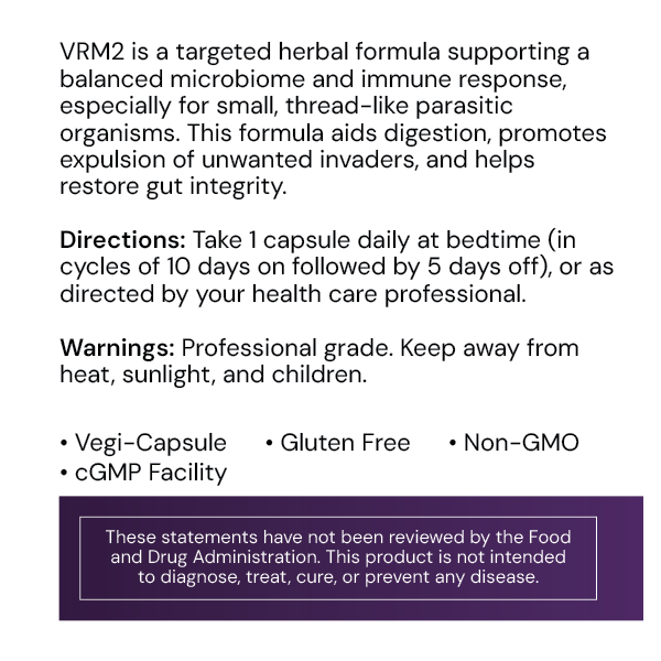 Systemic Formulas VRM2 Cell – Cellular Support & Natural Detox Formula