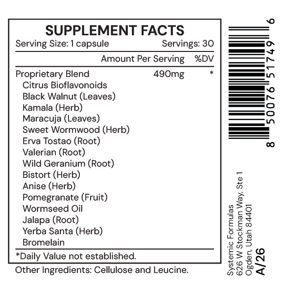 Systemic Formulas VRM3 Cell – Cellular Health & Detox Support Formula