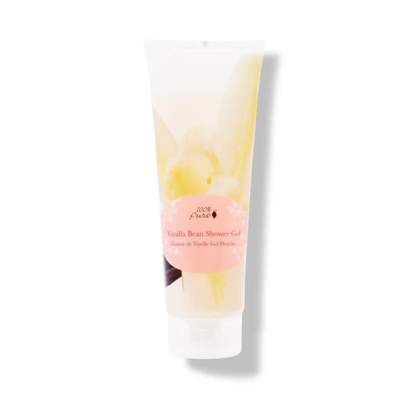 100% Pure Vanilla Bean Shower Gel – Gentle, Hydrating Cleanse for All Skin Types (8 fl oz)