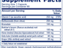 VeinoBlend 90 Capsules Supplement Facts