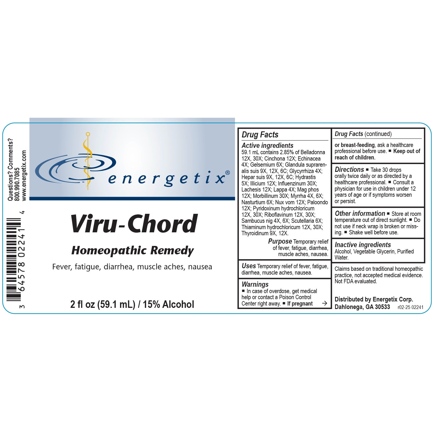 Energetix Viru-Chord (2 fl oz) – Natural Immune Support & Viral Balance