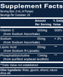 Liposomal Vitamin C with RLA 1.7 fl oz Supplement Facts