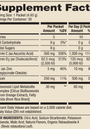 Vitamin C-PAK® Orange Flavor 30 Servings Supplement Facts