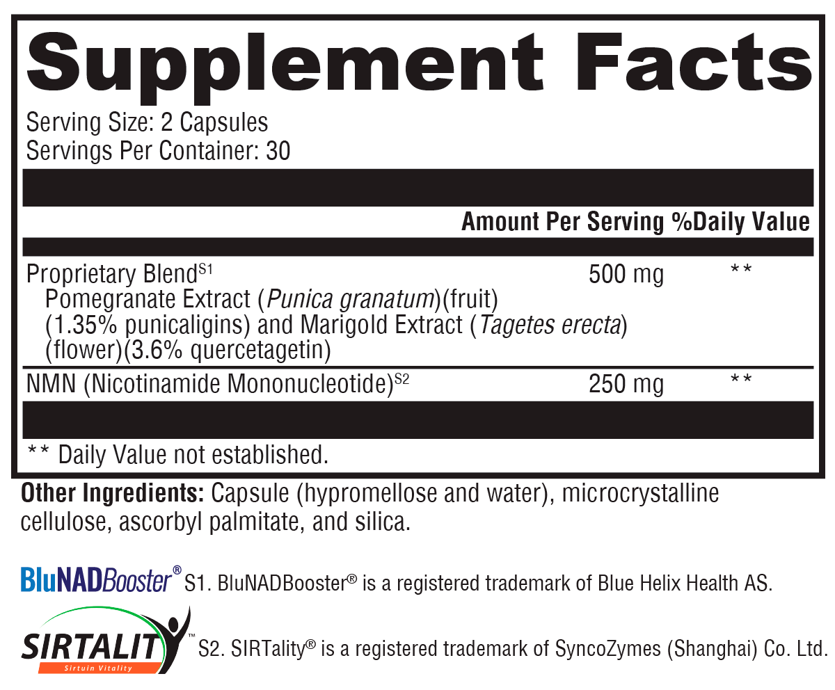 OptiNMN™ 60 Capsules Supplement Facts