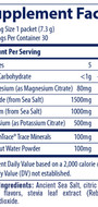 ZEROLyte Watermelon 30 Packets Supplement Facts