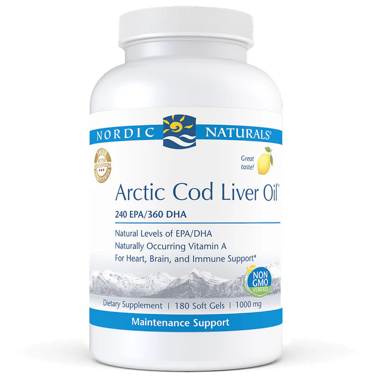 Nordic Naturals Cod Liver Oil – Pure Omega-3 Support for Heart, Brain & Immune Health