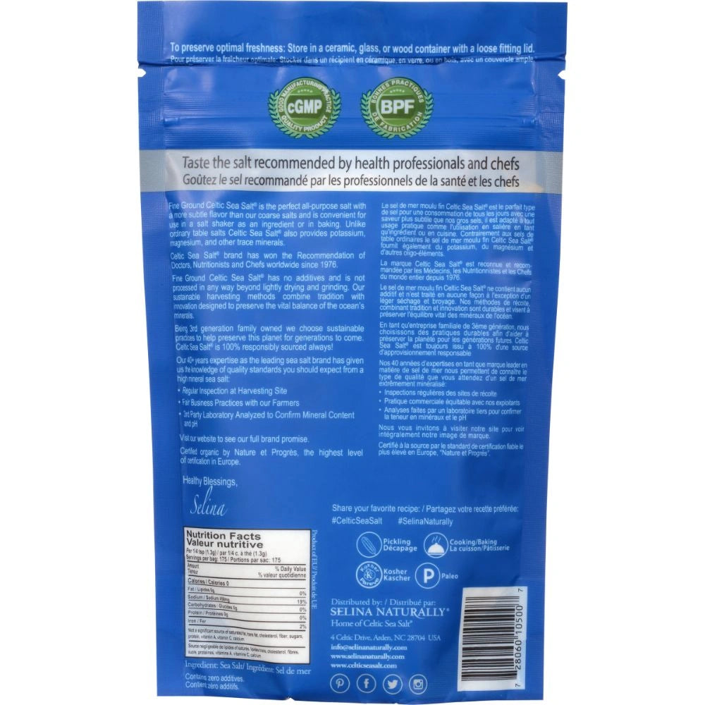 Selina Naturally Celtic Sea Salt 8oz Bag