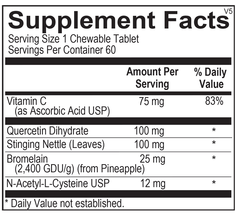Ortho Molecular Products D-Hist® Jr. 60 Chewable Tablets