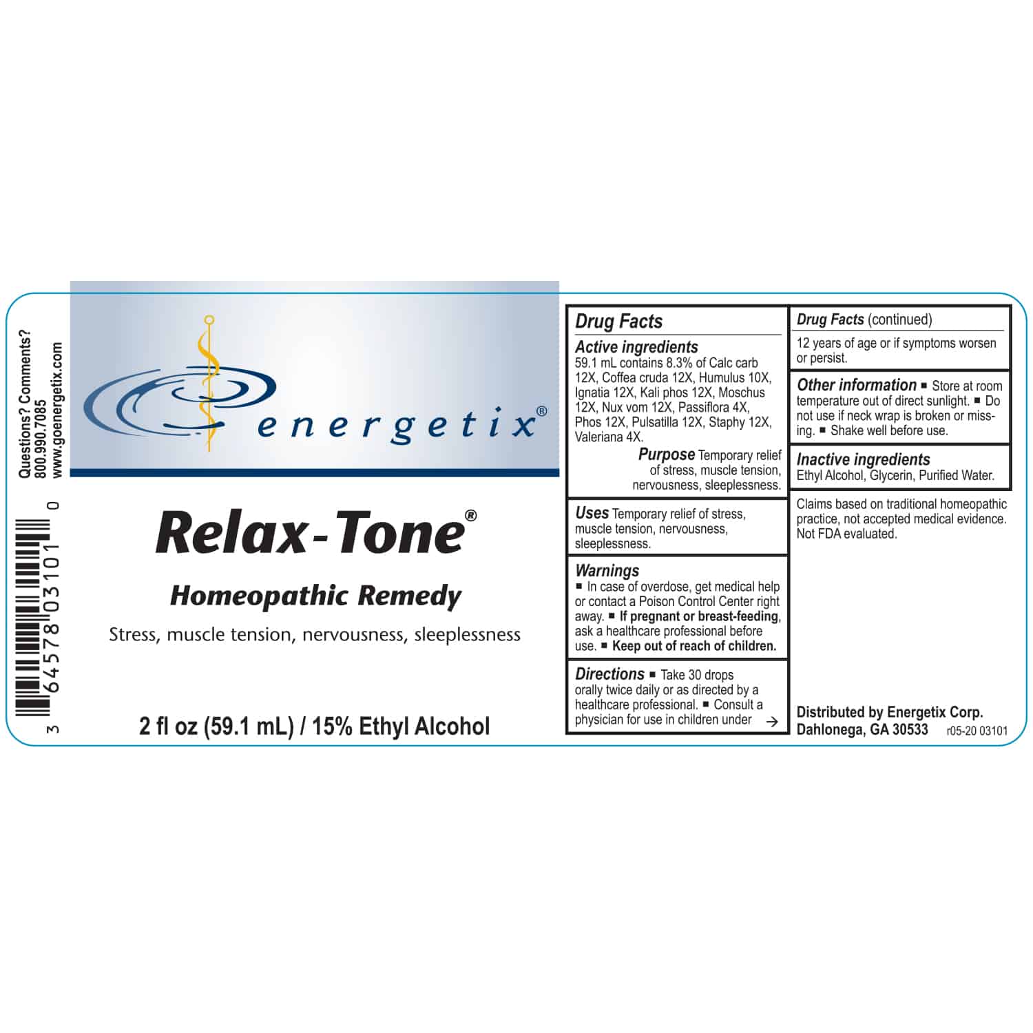 Energetix Relax-Tone® – Natural Remedy for Anxiety, Stress & Insomnia
