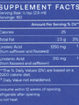 Balance Oil 16 oz Supplement Facts