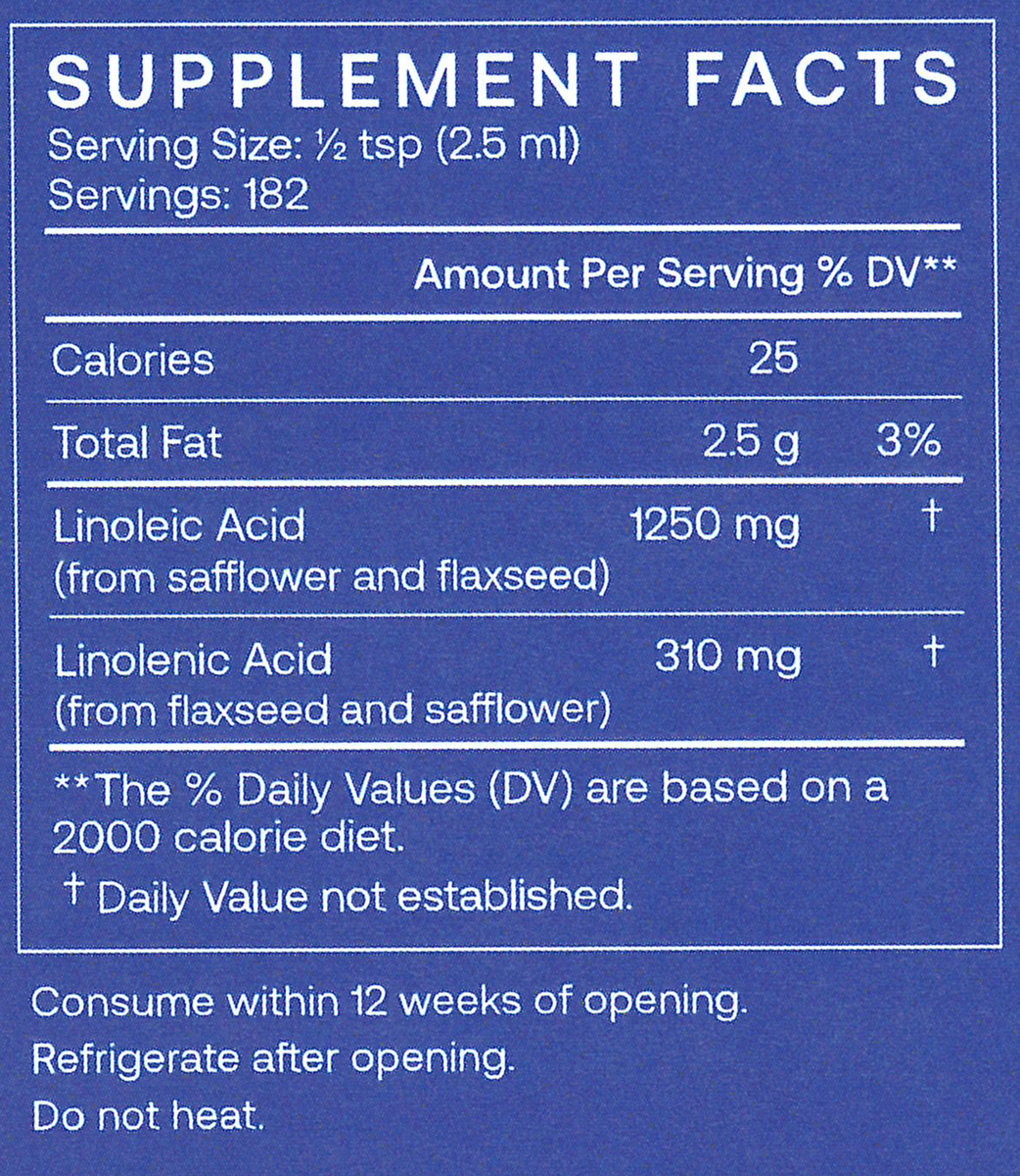 Balance Oil 16 oz Supplement Facts
