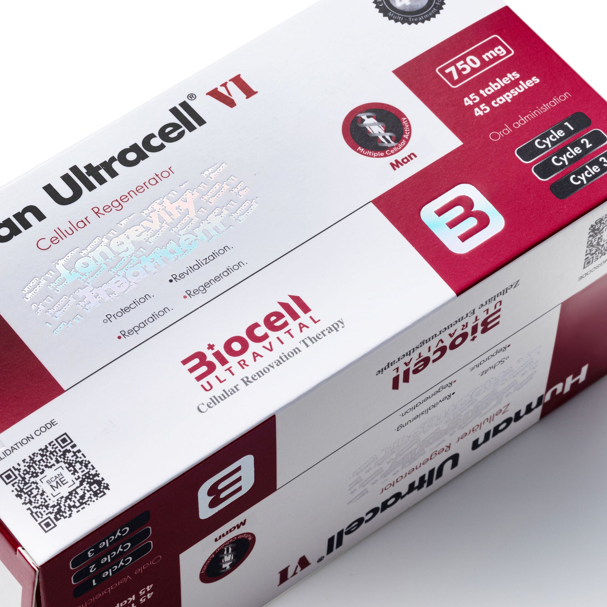 Biocell 4G - Human Ultracell VI Man – Advanced Cellular Regenerator for Men