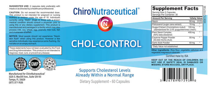 Chol-Control – Advanced Cholesterol Support Formula, 60 capsules