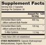 Fermented Black Garlic 60 Capsules Supplement Facts