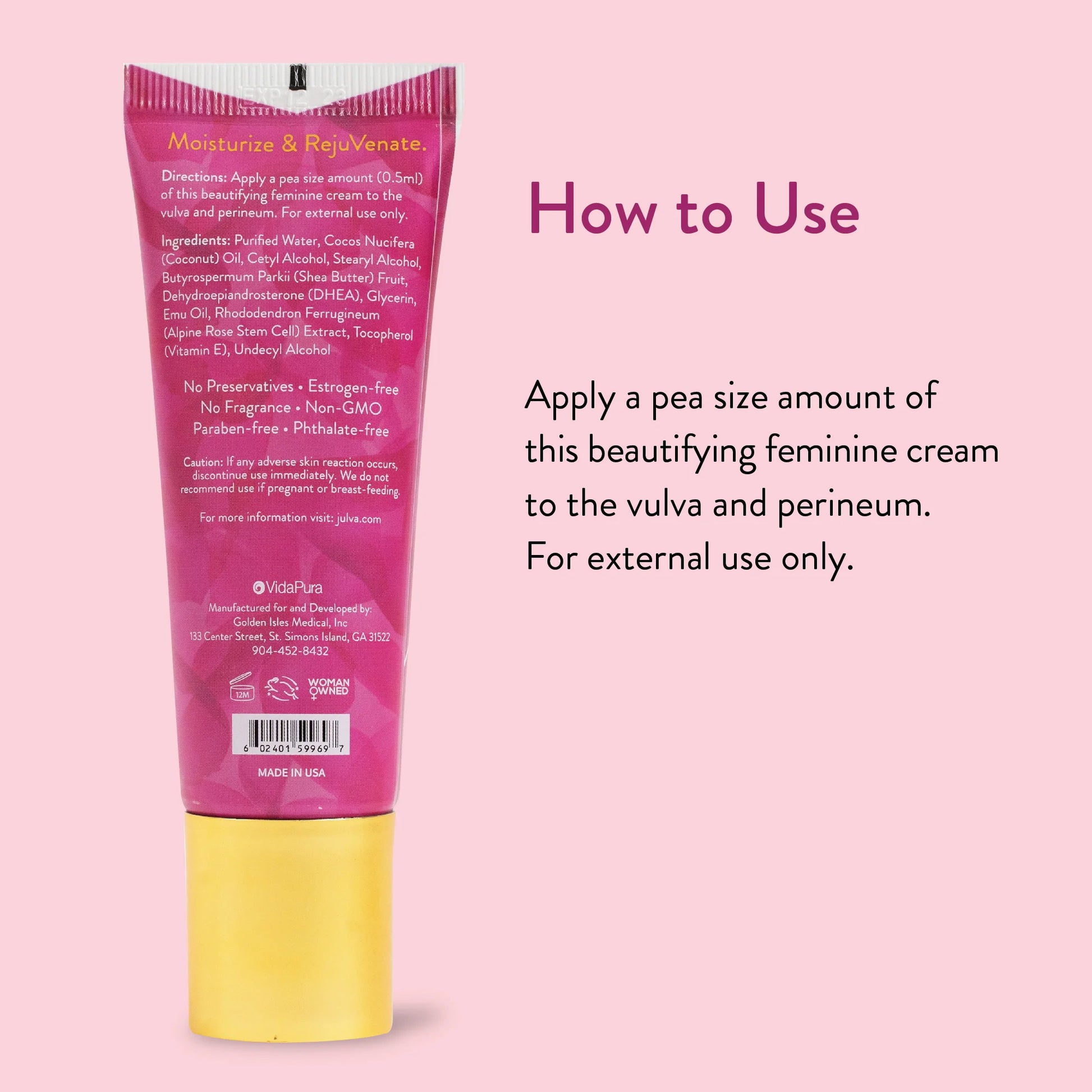 Julva® Vulvar Moisturizer with DHEA – Hormone-Free Intimate Moisture & Comfort