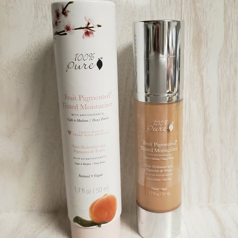 100% Pure Fruit Pigmented® Tinted Moisturizer – Peach Bisque, 1.7 fl oz