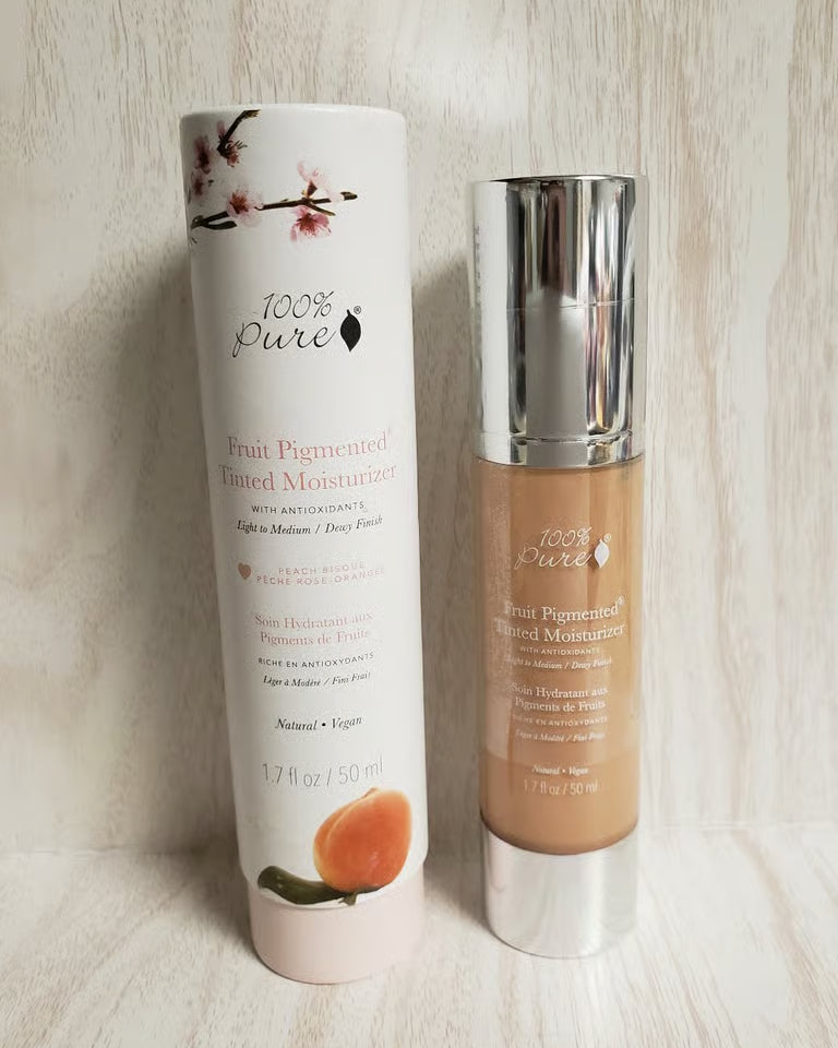 100% Pure Fruit Pigmented® Tinted Moisturizer – Peach Bisque, 1.7 fl oz
