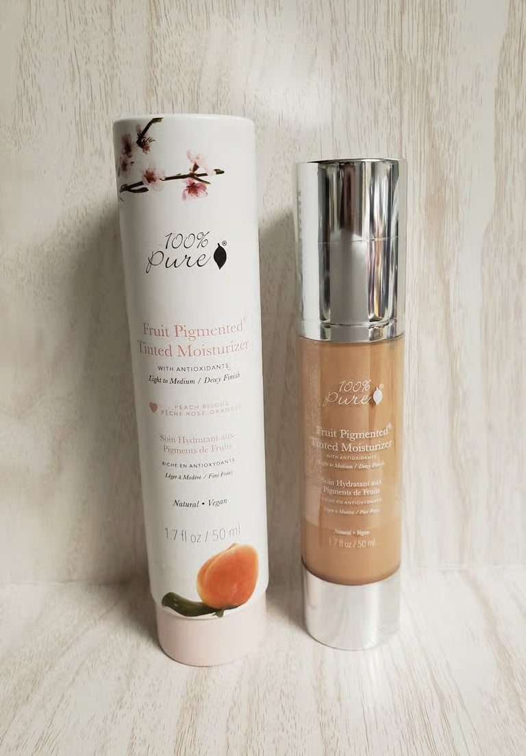 100% Pure Fruit Pigmented® Tinted Moisturizer – Peach Bisque, 1.7 fl oz