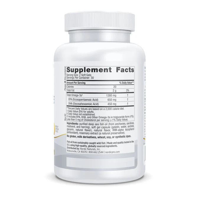 Nordic Naturals ProOmega – Heart, Brain & Joint Support Supplement