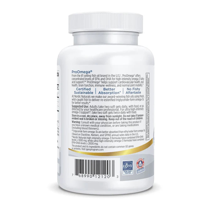 Nordic Naturals ProOmega – Heart, Brain & Joint Support Supplement