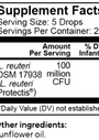 BioGaia Protectis Baby Drops 25 Servings Supplement Facts