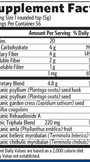 Psyllium Pre & Probiotic Fiber 56 Servings Supplement Facts