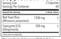 Red Yeast Rice with CoQ10 120 Capsules Supplement Facts
