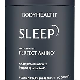 BodyHealth Sleep Support Supplement | Relaxation & Restful Sleep Formula (90 Capsules)