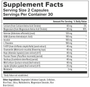 Sleep Factors 60 Capsules Supplement Facts