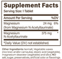 TauroMAG-SR 90 Tablets Supplement Facts