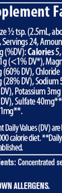 ConcenTrace® Trace Mineral Drops 2 fl oz Supplement Facts