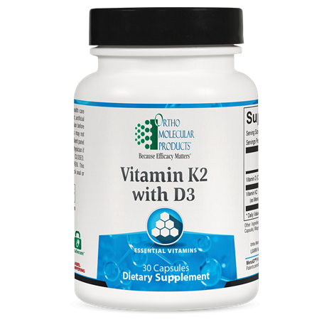 Ortho Molecular K2 + D3 | Bone Health & Cardiovascular Support Supplement
